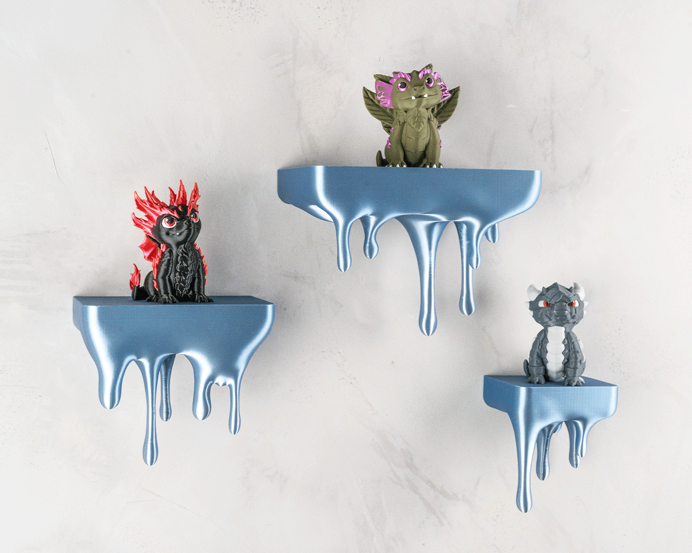 Melting Shelf - 3D Printed Wall Mount