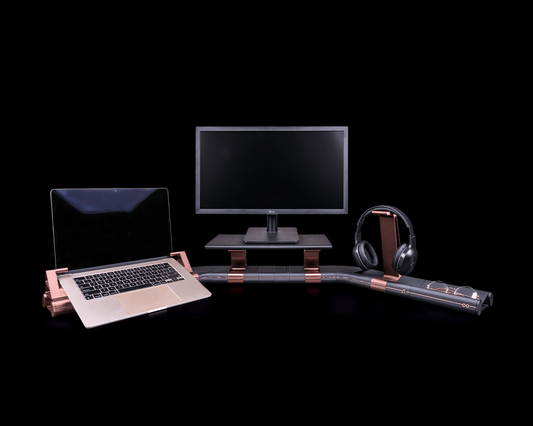 Focus Desk Hub – Modular Desktop Organizer with Monitor Stand