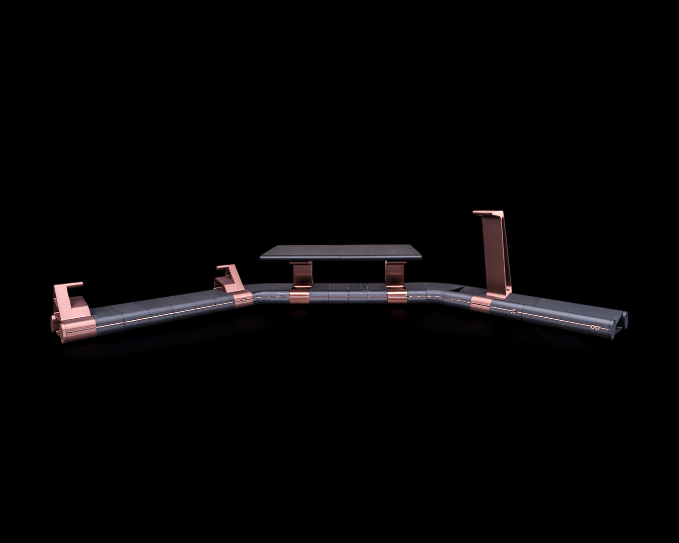 Focus Desk Hub – Modular Desktop Organizer with Monitor Stand